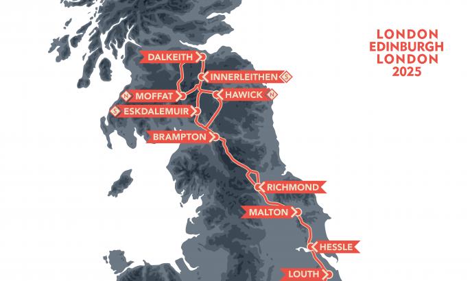 The London Edinburgh London 2025 Route - PUBLISHED!